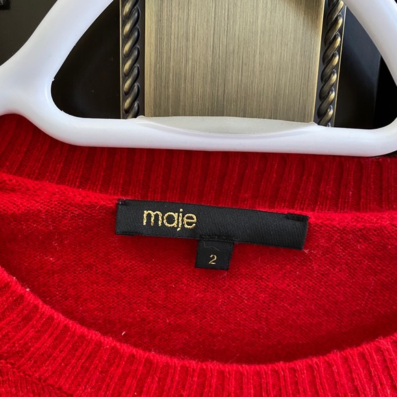 Maje red sweater - Picture 3 of 4